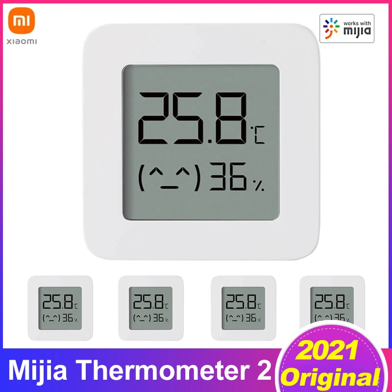 

XIAOMI Mijia Bluetooth Thermometer 2 Wireless Smart Elektrische Digital Hygrometer Thermometer Arbeit mit Batterie
