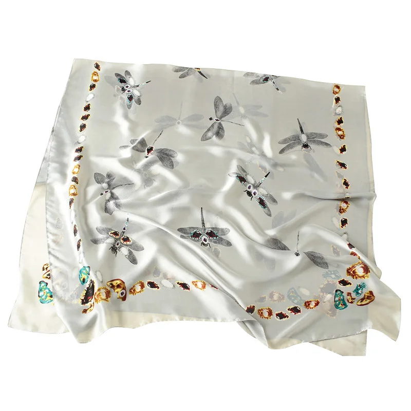 Luxury Brand Spring Autumn New Style Elegant Fashion Real Silk Scarf Women Printed Shawl Warming scarves chiffon hijab poncho
Luxury Brand Spring Autumn New Style Elegant Fashion Real Silk Scarf Women Printed Shawl Warming scarves chiffon hijab poncho