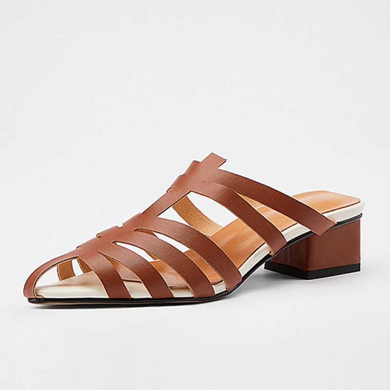 FOREADA Woman High Heels Mules Shoes Pointed Toe Block Heel Female Pumps Rome Footwear Ladies Summer Black Beige Big Size 33-40
FOREADA Woman High Heels Mules Shoes Pointed Toe Block Heel Female Pumps Rome Footwear Ladies Summer Black Beige Big Size 33-40