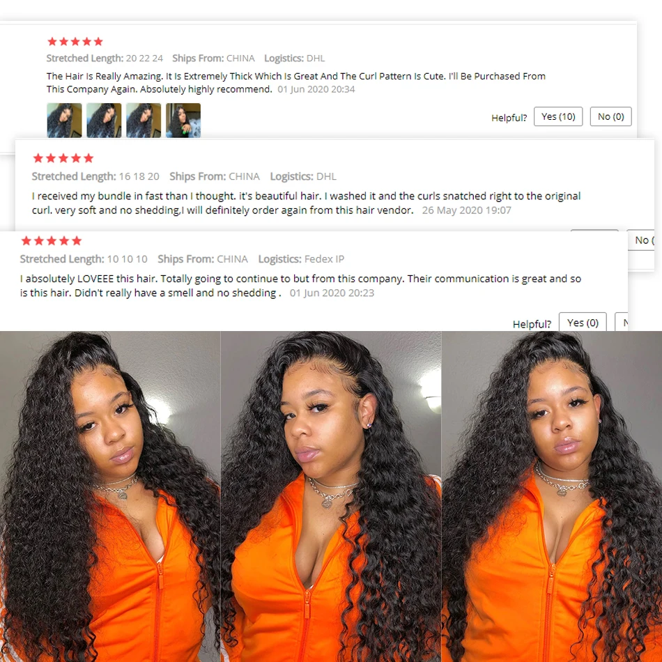 Brazilian Deep Wave Hair Bundles Water Curly Human Hair Weaves 100% Natural Human Hair Bundles Remy Hair Extension Alrence Hair
Brazilian Deep Wave Hair Bundles Water Curly Human Hair Weaves 100% Natural Human Hair Bundles Remy Hair Extension Alrence Hair