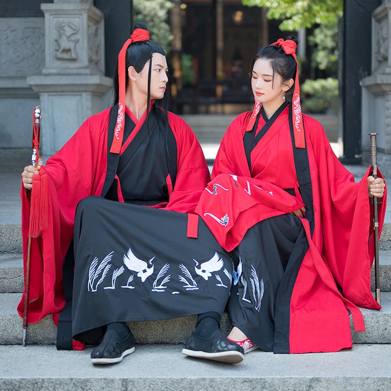 Костюм Hanfu Женский/мужской, традиционный китайский традиционный костюм для классических танцев, красный/черный, VO336
Костюм Hanfu Женский/мужской, традиционный китайский традиционный костюм для классических танцев, красный/черный, VO336