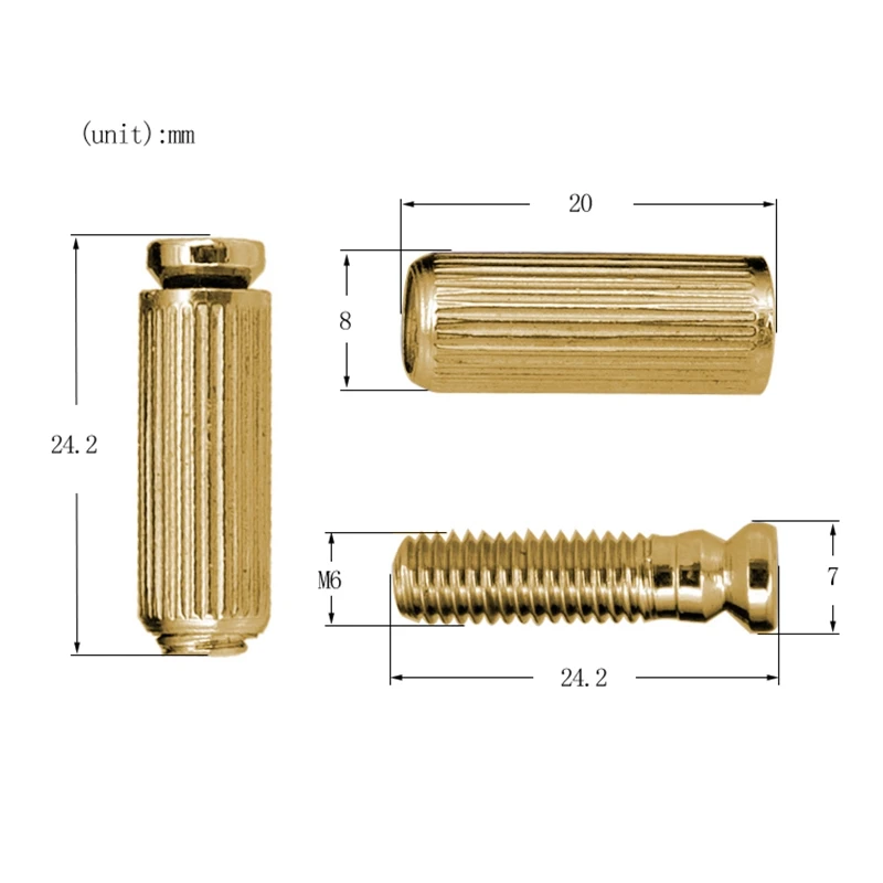 2Pcs Tremolo Bridge Studs Anchors Screws for Electric Guitar Tremolo System Bridge
2Pcs Tremolo Bridge Studs Anchors Screws for Electric Guitar Tremolo System Bridge