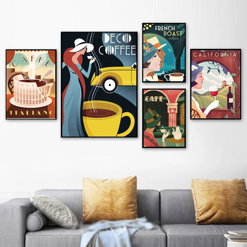 Elegant Coffee Woman Cafe Vintage Wall Art Canvas Painting Nordic Posters And Prints Wall Pictures For Kitchen Surrealism Decor
Elegant Coffee Woman Cafe Vintage Wall Art Canvas Painting Nordic Posters And Prints Wall Pictures For Kitchen Surrealism Decor