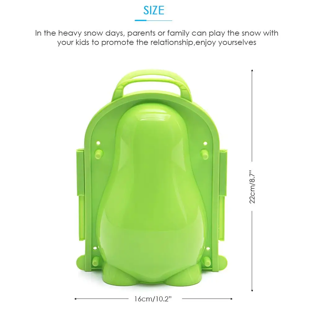 Creative Cartoon 3D Penguin Plastic Maker Mold Kids Winter Outdoor Sports Snow Sand Making Mould Toys Tool
Creative Cartoon 3D Penguin Plastic Maker Mold Kids Winter Outdoor Sports Snow Sand Making Mould Toys Tool