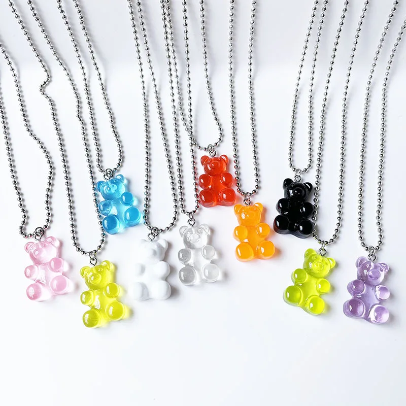 INS Забавные милые красочные ожерелья с подвеской в виде желеобразного медведя для женщин и мужчин, уличная одежда в стиле хип-хоп, бисерная ц...
INS Забавные милые красочные ожерелья с подвеской в виде желеобразного медведя для женщин и мужчин, уличная одежда в стиле хип-хоп, бисерная ц...