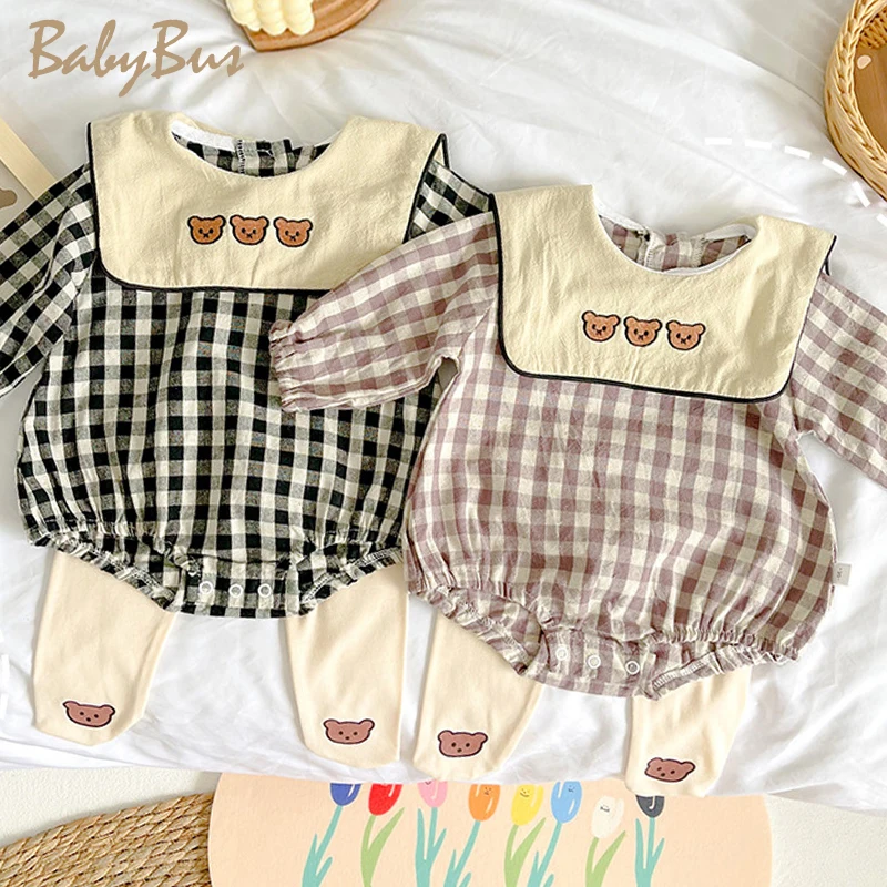 Baby Jumpsuit Autumn New Baby Navy Collar Korean Cute Cartoon Bear Triangle Romper
Baby Jumpsuit Autumn New Baby Navy Collar Korean Cute Cartoon Bear Triangle Romper