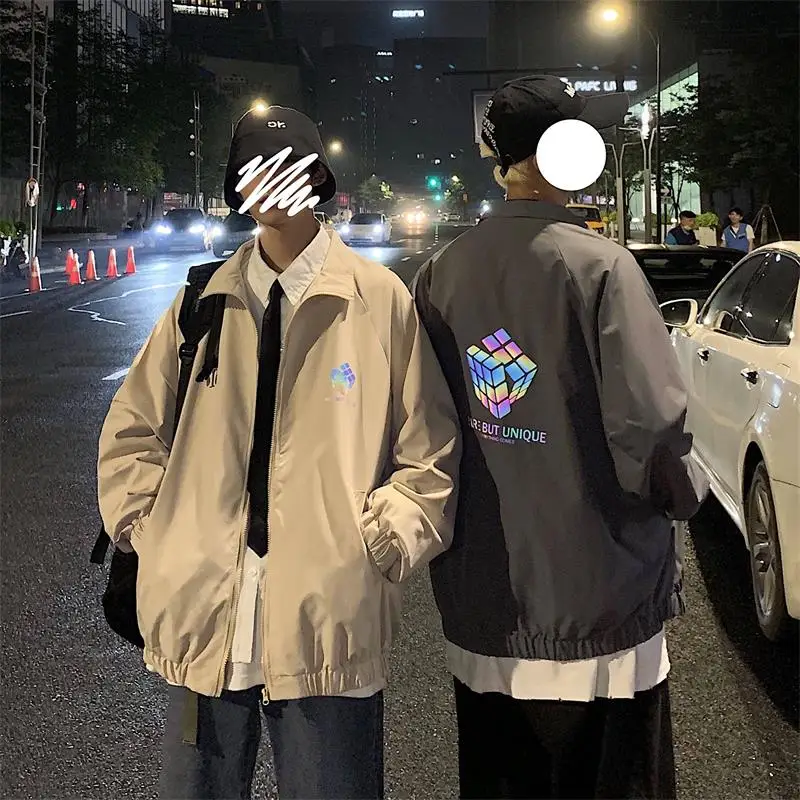 Autumn men's/women windbreaker reflective jacket casual hip-hop zipper coat streetwear luminous Harajuku jacket popular in 2021
Autumn men's/women windbreaker reflective jacket casual hip-hop zipper coat streetwear luminous Harajuku jacket popular in 2021