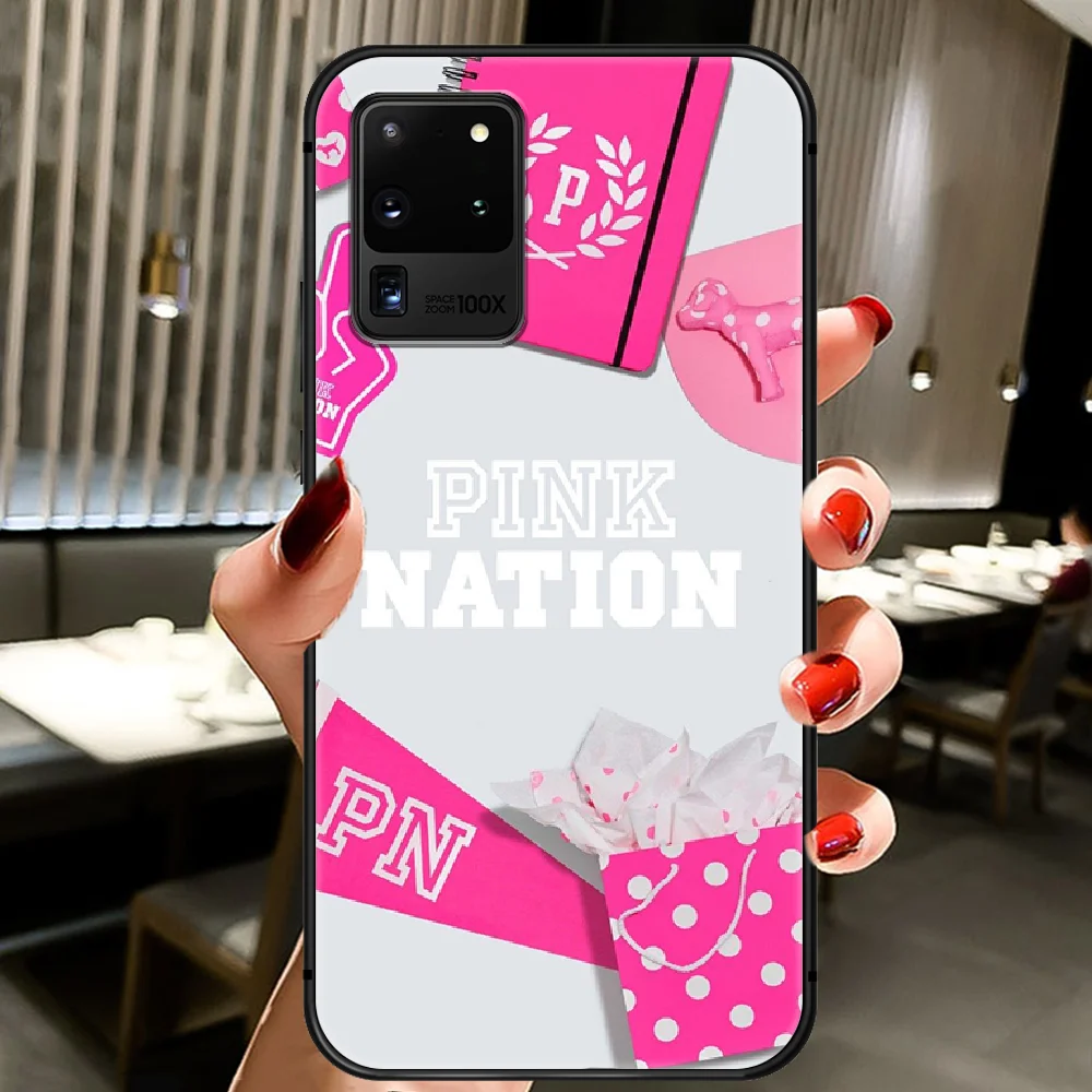 Fashion Brand Pink Nations Phone Case Cover Hull For Samsung Galaxy S 6 7 8 9 10 e 20 Edge Uitra Note 8 9 10 Plus black Cell
Fashion Brand Pink Nations Phone Case Cover Hull For Samsung Galaxy S 6 7 8 9 10 e 20 Edge Uitra Note 8 9 10 Plus black Cell