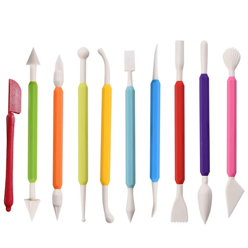 10PCS Fondant Modeling Tools DIY Plastic Cake Sculpting Tools Patterns Carving Craft Cake Decorating Tools Baking Accessories
10PCS Fondant Modeling Tools DIY Plastic Cake Sculpting Tools Patterns Carving Craft Cake Decorating Tools Baking Accessories