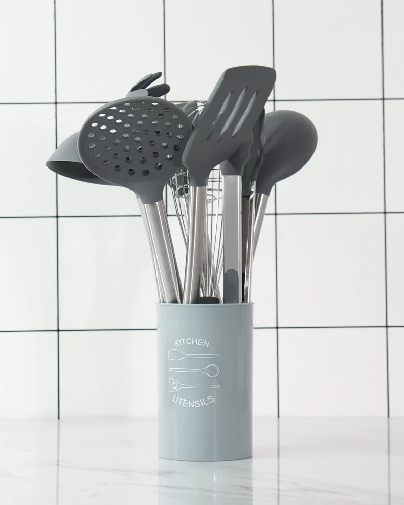 1SET Silicone Kitchen Utensil Nonstick Utensils Cooking Tool Spoon Soup Ladle Turner Spatula Tong Cookware Baking Gadget OK 1200
1SET Silicone Kitchen Utensil Nonstick Utensils Cooking Tool Spoon Soup Ladle Turner Spatula Tong Cookware Baking Gadget OK 1200