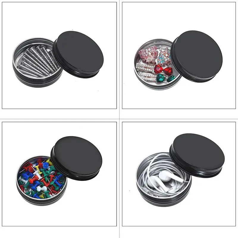 Aluminum Tin Cans - 24 Pack 2Oz / 60G Round Metal Container Screw Top Cans Cosmetic Sample Containers Candle Travel Tins
Aluminum Tin Cans - 24 Pack 2Oz / 60G Round Metal Container Screw Top Cans Cosmetic Sample Containers Candle Travel Tins