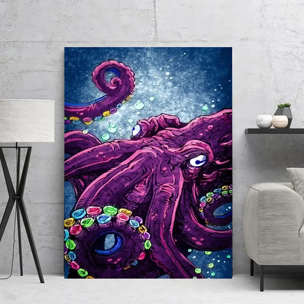 Wall Art Canvas Painting Animated Octopus Posters Poster Decorative Pictures For Wall Animal Print Painting Home Decor Posters
Wall Art Canvas Painting Animated Octopus Posters Poster Decorative Pictures For Wall Animal Print Painting Home Decor Posters