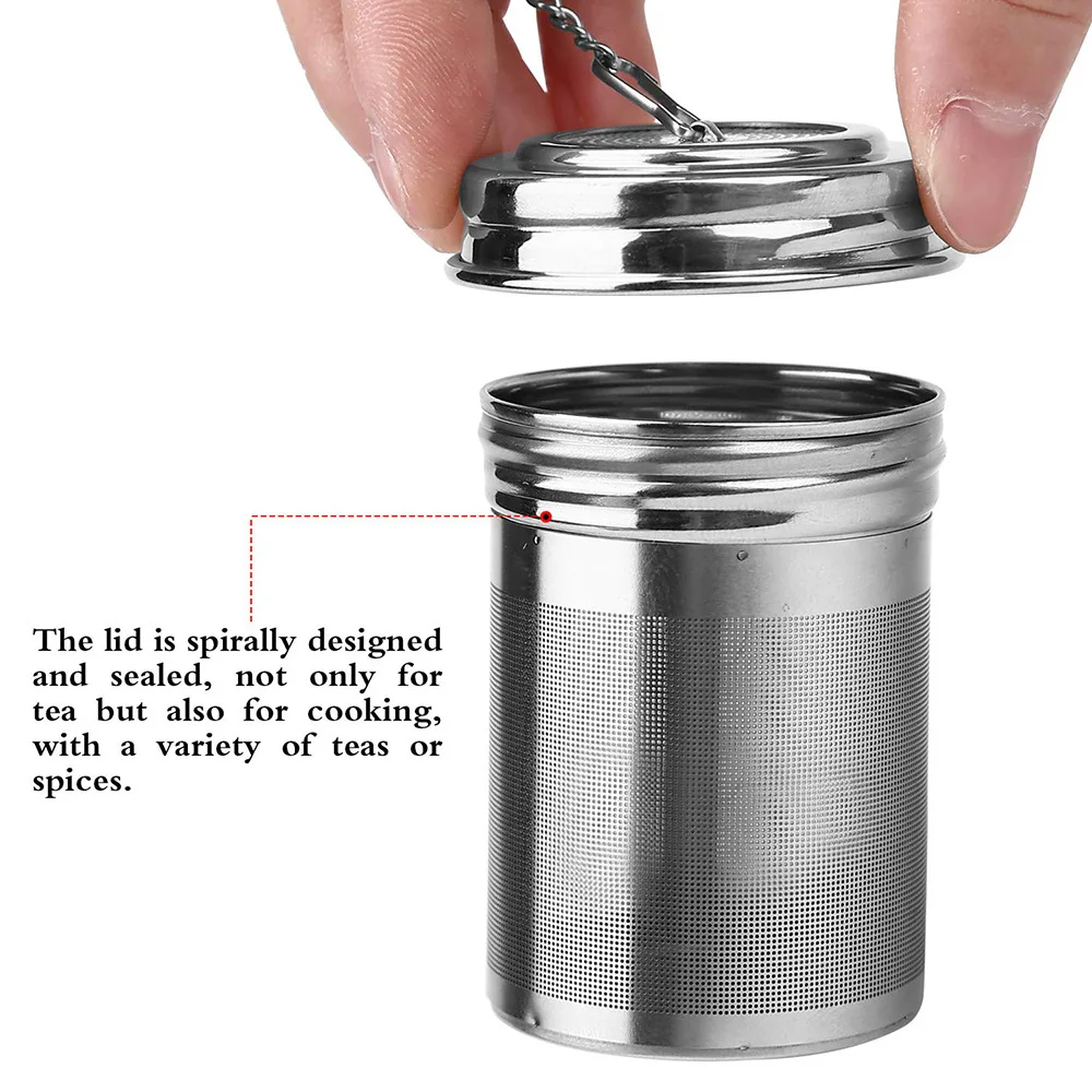 Cosyhomiee Stainless Steel Mesh Tea Infuser Reusable Strainer With Handle Cover Chain Tea Herbal Leaves Filter Cooking infuser
Cosyhomiee Stainless Steel Mesh Tea Infuser Reusable Strainer With Handle Cover Chain Tea Herbal Leaves Filter Cooking infuser