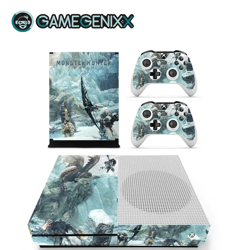 Защитная Наклейка на кожу GAMEGENIXX для Xbox One Slim Console и 2 контроллера-Monster Hunter |