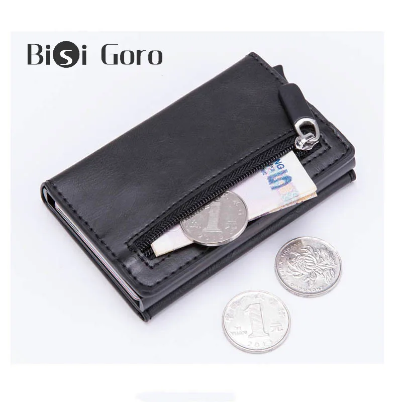 BISI GORO Противоугонный Rfid кредитный держатель для карт мужской кожаный металлический кошелек мужской кошелек для монет женский мини карбоно...
BISI GORO Противоугонный Rfid кредитный держатель для карт мужской кожаный металлический кошелек мужской кошелек для монет женский мини карбоно...