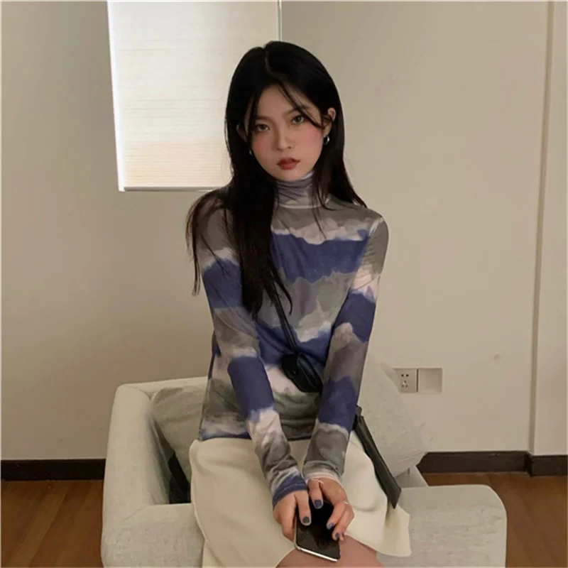 2021 Spring Autumn Korean New T Shirt Women Long Sleeve Chic Print Basic T-Shirt Female Pullover Lady Slim Fit Tee Pullover
2021 Spring Autumn Korean New T Shirt Women Long Sleeve Chic Print Basic T-Shirt Female Pullover Lady Slim Fit Tee Pullover