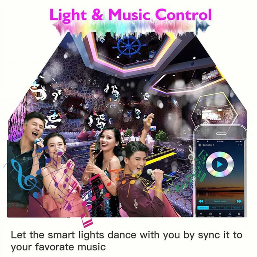 APP Voice Wifi IR Remote Controller for RGB RGBW LED Strips DC 5V 12V 24V 16 Million Colors Alexa Timer Music Controller Dimmer
APP Voice Wifi IR Remote Controller for RGB RGBW LED Strips DC 5V 12V 24V 16 Million Colors Alexa Timer Music Controller Dimmer