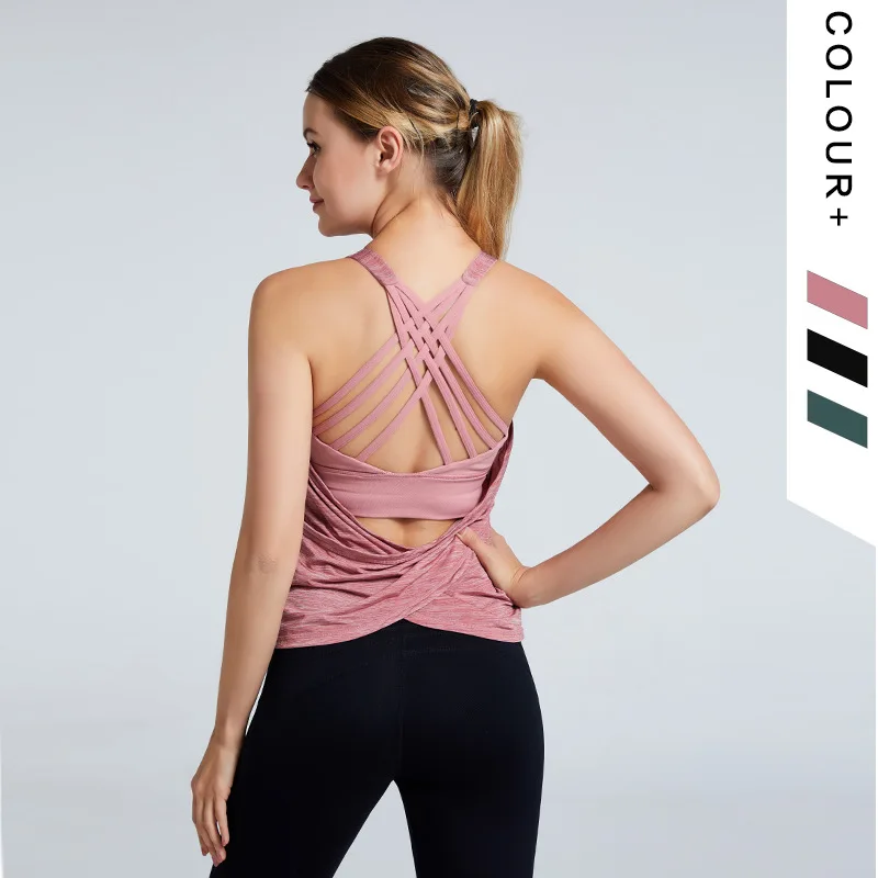 Sports Top Women Yoga Vest Elastic Sexy Cross Backk Fitness Yoga Bra Gym Workout Stretchy Elastic Dry Fit Running Halter
Sports Top Women Yoga Vest Elastic Sexy Cross Backk Fitness Yoga Bra Gym Workout Stretchy Elastic Dry Fit Running Halter