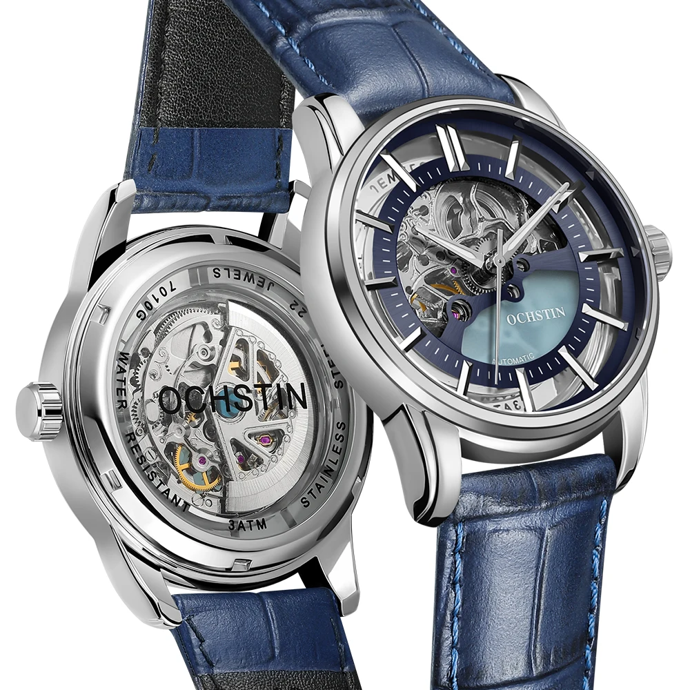 OCHSTIN Men's Watches Transparent Luxury Casual Leather Strap Men Mechanical Wrist Watch Skeleton Automatic Mens Wristwatch
OCHSTIN Men's Watches Transparent Luxury Casual Leather Strap Men Mechanical Wrist Watch Skeleton Automatic Mens Wristwatch