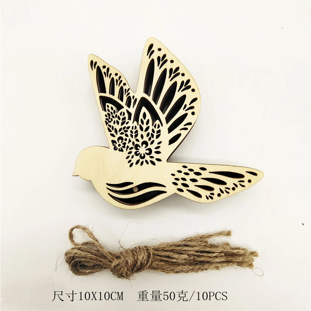 10 Pcs Bird Butterfly Heart Creative Vintage Wooden Crafts Pendant Home Yard Gardon Outdoor Decor
10 Pcs Bird Butterfly Heart Creative Vintage Wooden Crafts Pendant Home Yard Gardon Outdoor Decor