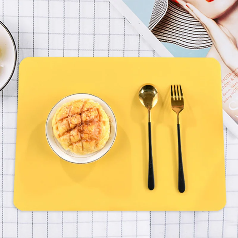 Kitchen Placemat Tableware Mat Silicone Pad Heat Insulation Water Wash odorless Available In Multiple Colors 2 4 6 Pcs
Kitchen Placemat Tableware Mat Silicone Pad Heat Insulation Water Wash odorless Available In Multiple Colors 2 4 6 Pcs
