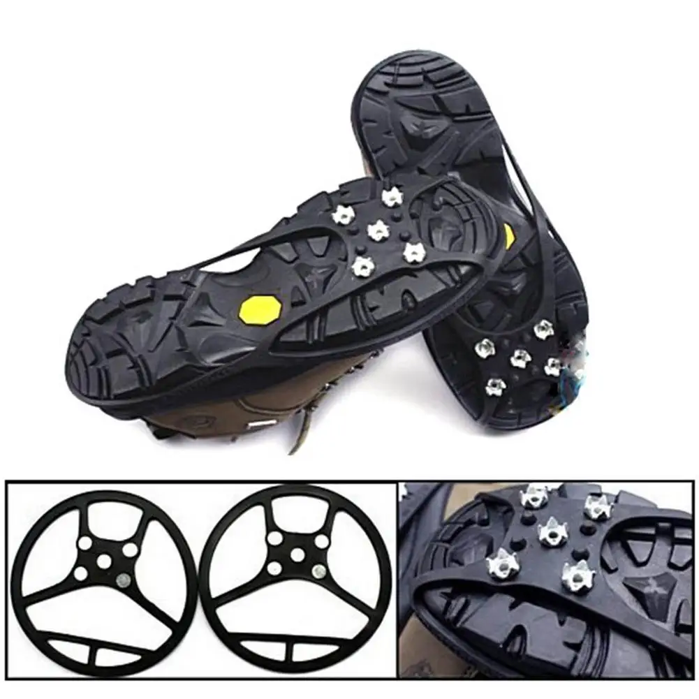 1 Pair Ice Snow Grips Traction Cleats Crampons Shoe Covers Non-slip Outdoor Shoe Spikes For Walking Hiking On Snow And Ice
1 Pair Ice Snow Grips Traction Cleats Crampons Shoe Covers Non-slip Outdoor Shoe Spikes For Walking Hiking On Snow And Ice