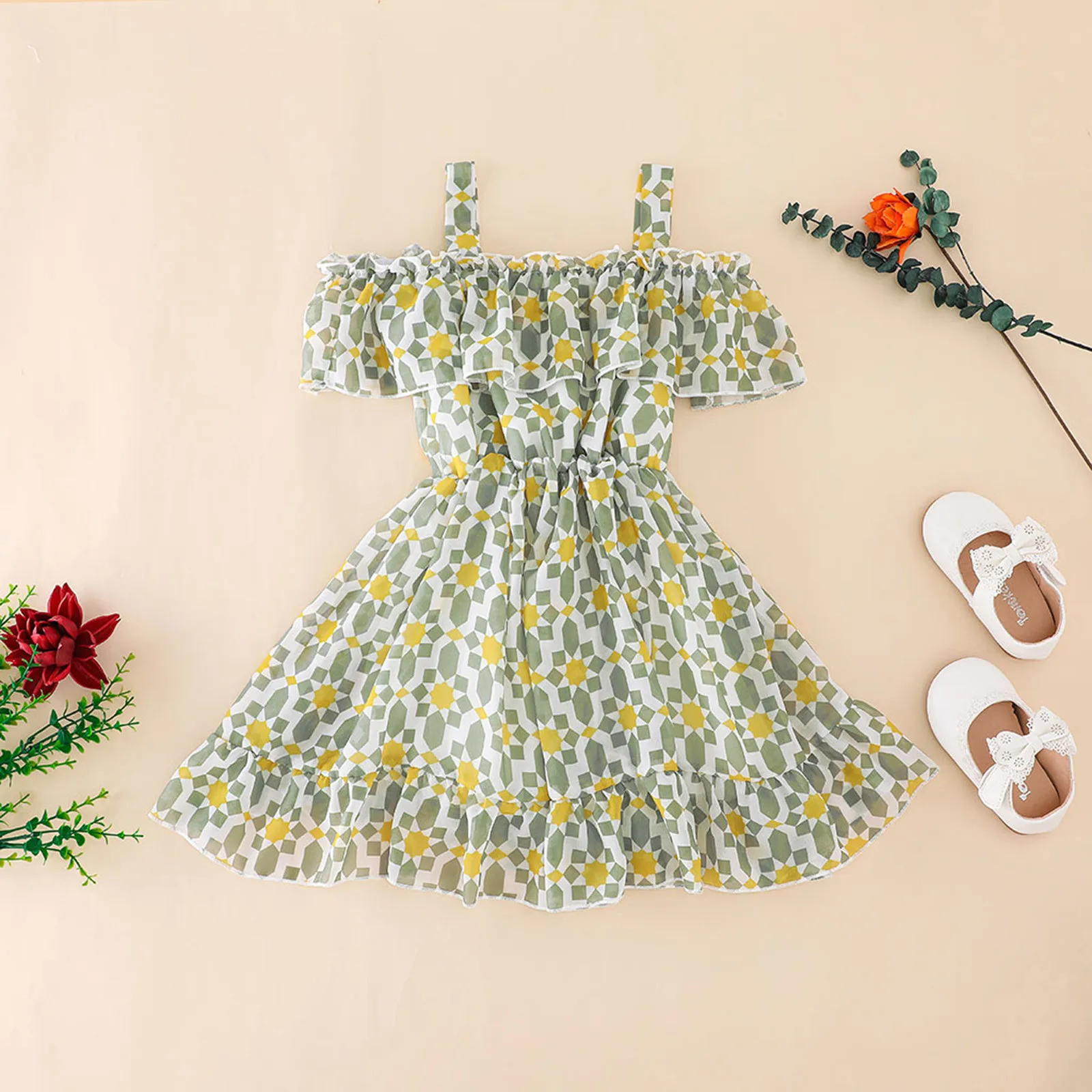 Cute Girls Dress 2021 New Summer Girls Clothes Floral Print Casual Ruffle Slip Dress Party Clothes Baby Girls Dress Casual Wear
Cute Girls Dress 2021 New Summer Girls Clothes Floral Print Casual Ruffle Slip Dress Party Clothes Baby Girls Dress Casual Wear