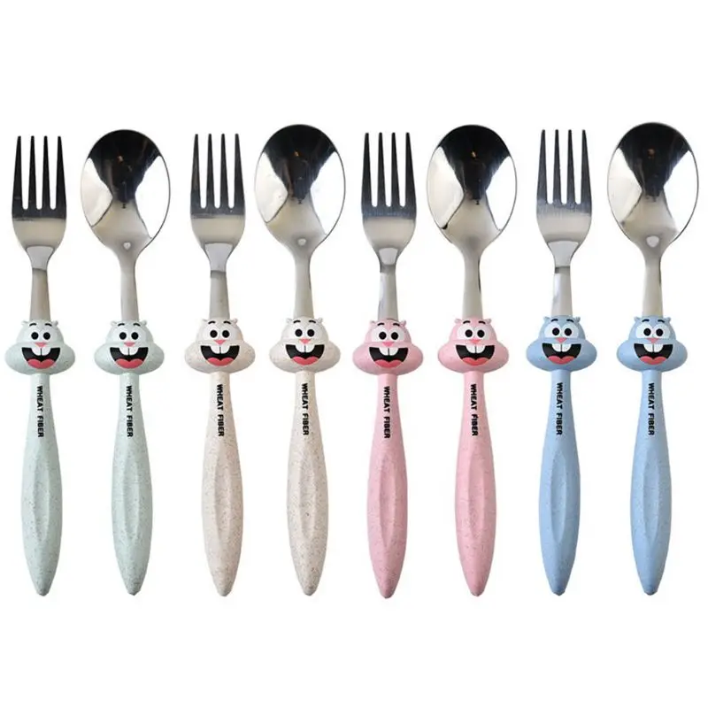 2Pcs/set Baby Feeding Spoon Fork Cutlery Set Kids Children Cartoon Stainless Steel Tableware Children's Tableware Feeding Spoon 
2Pcs/set Baby Feeding Spoon Fork Cutlery Set Kids Children Cartoon Stainless Steel Tableware Children's Tableware Feeding Spoon