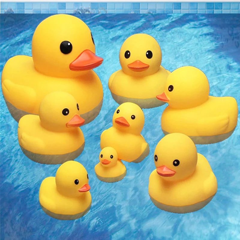 Small Animal Baby Bath Toy Water Squeeze Sounding Dabbling Soft Rubber Duck Kids Duckling Toys for Toddler 3 Years Shower Games
Small Animal Baby Bath Toy Water Squeeze Sounding Dabbling Soft Rubber Duck Kids Duckling Toys for Toddler 3 Years Shower Games