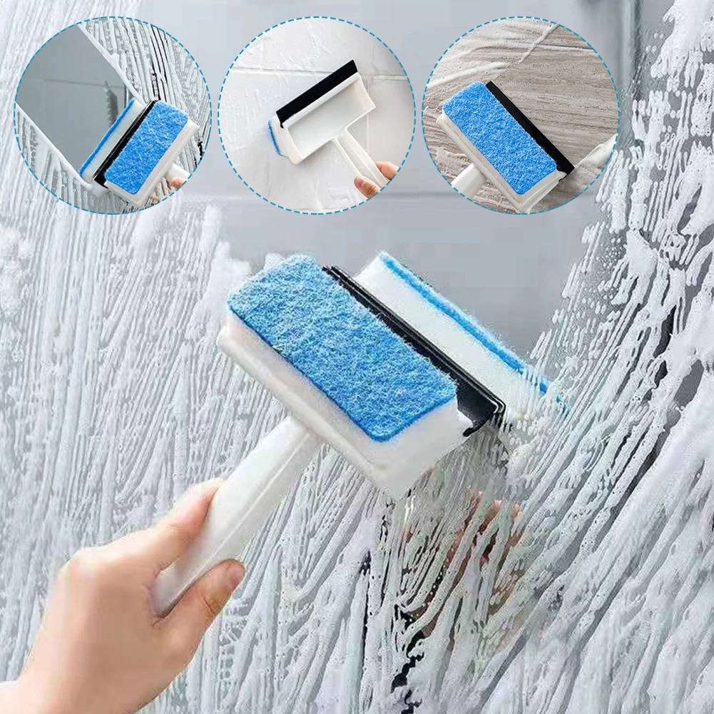 2 in 1 Glass Wiper Reusable Double Side Window Mirror Cleaner Squeegee Scraper Cleaning Brush Household Bathroom Cleaning Tool
2 in 1 Glass Wiper Reusable Double Side Window Mirror Cleaner Squeegee Scraper Cleaning Brush Household Bathroom Cleaning Tool