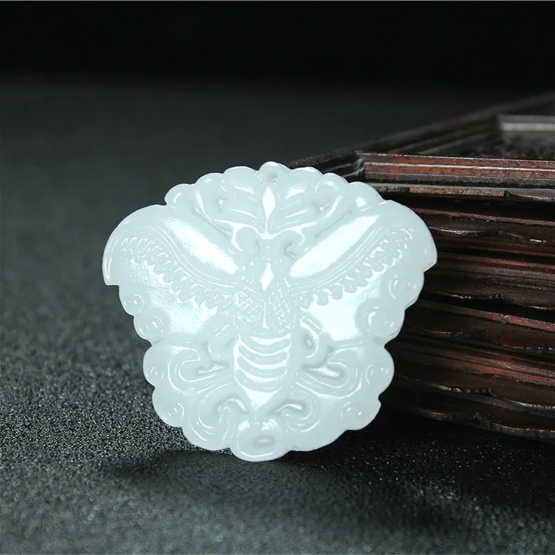 Butterfly Natural White Jade Pendant Necklace Chinese Hand-Carved Charm Jewelry Fashion Accessories Amulet for Men Women Gifts
Butterfly Natural White Jade Pendant Necklace Chinese Hand-Carved Charm Jewelry Fashion Accessories Amulet for Men Women Gifts