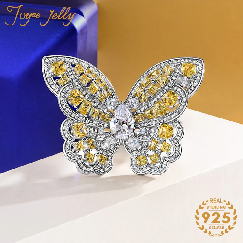 JoyceJelly new arrival 925 sterling silver ring for women 6*9.5mm trendy butterfly shaped ring wedding engagement jewelry gift
JoyceJelly new arrival 925 sterling silver ring for women 6*9.5mm trendy butterfly shaped ring wedding engagement jewelry gift