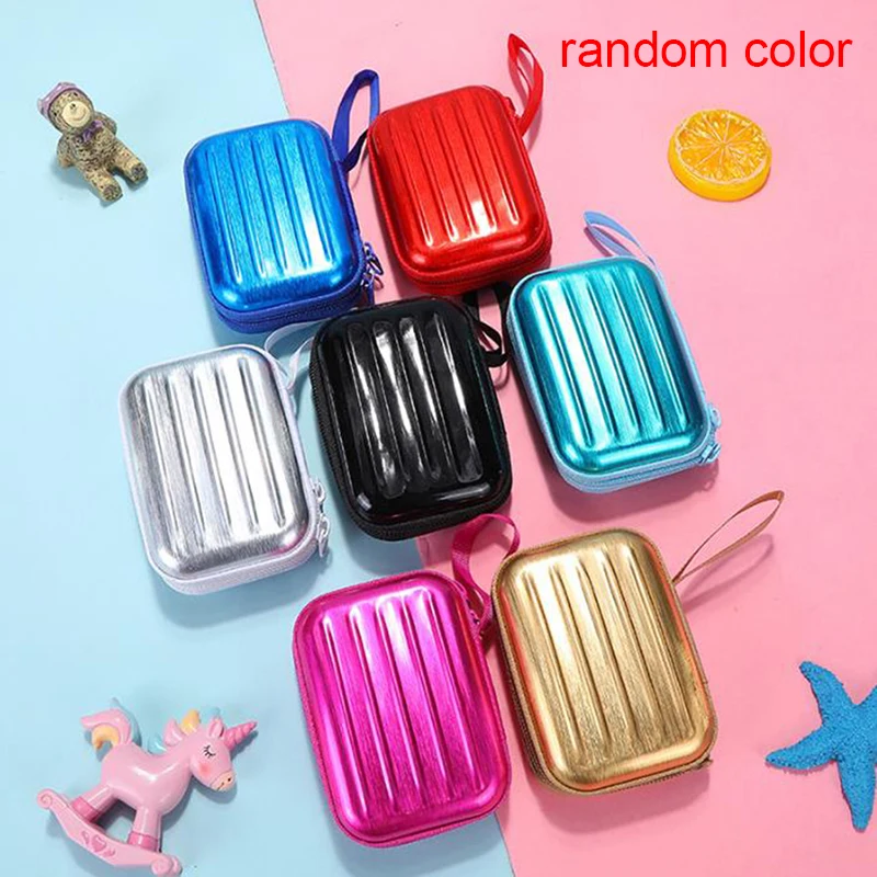 1Pc luggage model square tin iron box / mini pouch / key purse / pencil case/steel box/coin storage bag/headset gift bag 
1Pc luggage model square tin iron box / mini pouch / key purse / pencil case/steel box/coin storage bag/headset gift bag