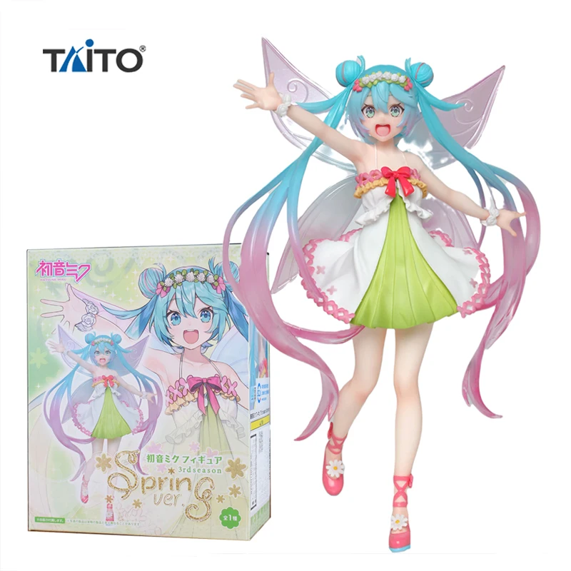 В наличии Taito оригинальный Vocaloid Hatsune Miku 3Rd Season Spring Ver. Экшн-фигурка бабочки эльфов