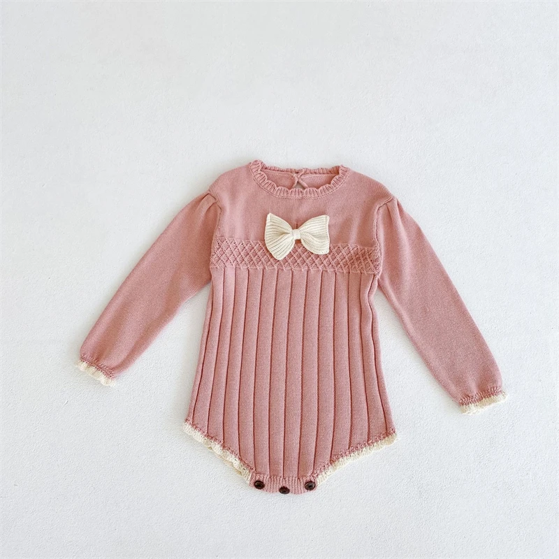 2022 Spring Baby Girls Knitted Bodysuit Infant Newborn Long Sleeve Solid Ruffled Jumpsuit Outfit Set Baby Autumn Clothing
2022 Spring Baby Girls Knitted Bodysuit Infant Newborn Long Sleeve Solid Ruffled Jumpsuit Outfit Set Baby Autumn Clothing