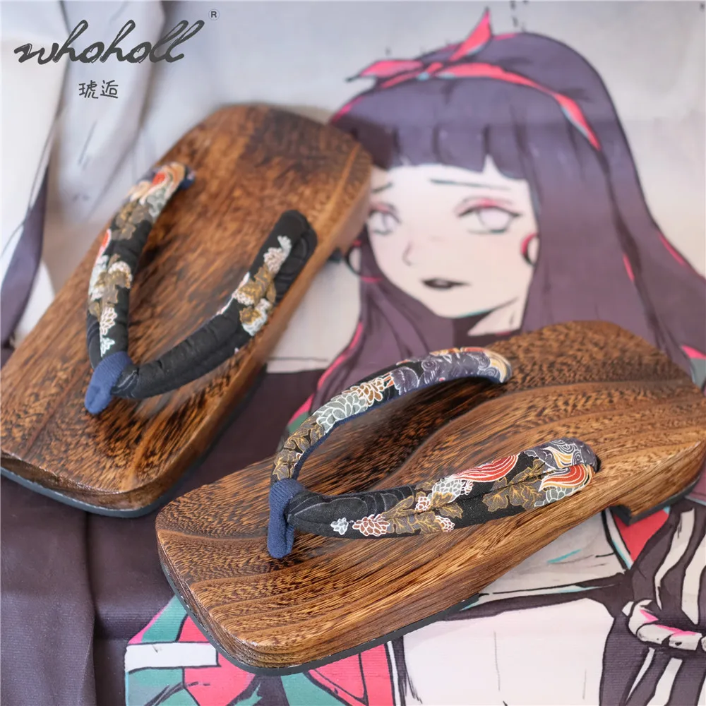 WHOHOLL Man Women Flat Slippers Summer Flip Flops Japanese Wood Clogs Shoes Samurai Geta Cosplay Shoes Ninja Jiraiya Slides
WHOHOLL Man Women Flat Slippers Summer Flip Flops Japanese Wood Clogs Shoes Samurai Geta Cosplay Shoes Ninja Jiraiya Slides