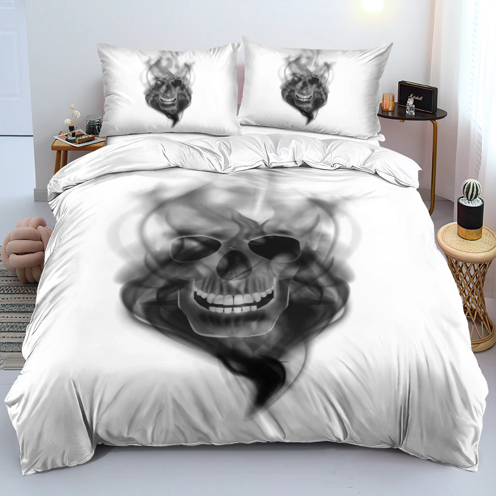 3D Beddings Custom Design Skull Duvet Covers Sets Pillow Shames Set White Twin King Queen Full Double Single Size Bedclothes
3D Beddings Custom Design Skull Duvet Covers Sets Pillow Shames Set White Twin King Queen Full Double Single Size Bedclothes