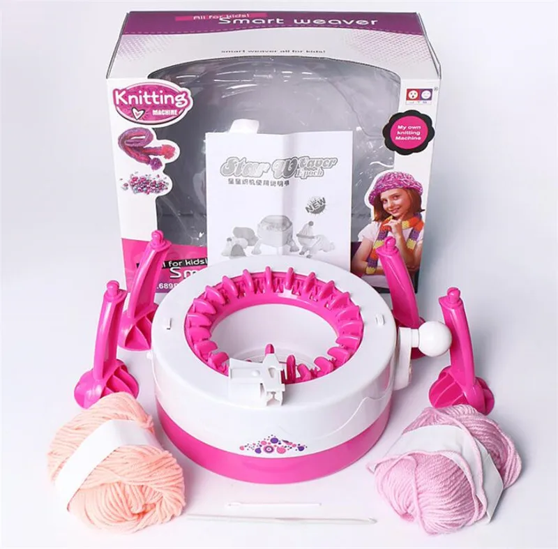 New Girls Crafts Smart Weaver Knitting Machine Weaving Loom knit for Scraf Hat Children Educational Learning Toy Knitting Tools
New Girls Crafts Smart Weaver Knitting Machine Weaving Loom knit for Scraf Hat Children Educational Learning Toy Knitting Tools