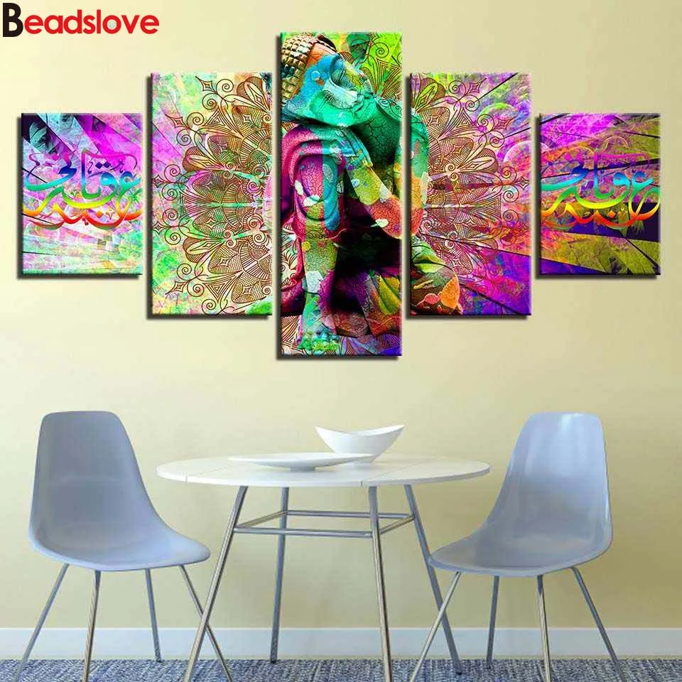 5 piece Mandala Colour Buddha Diamond Embroidery full round diamond pictue of rhinestone Diamond painting cross stitch kits , 
5 piece Mandala Colour Buddha Diamond Embroidery full round diamond pictue of rhinestone Diamond painting cross stitch kits ,