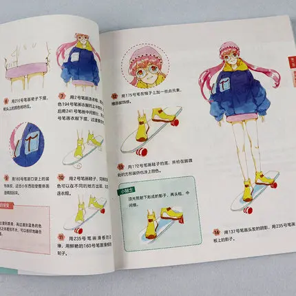 Simple color comic painting textbook using Marker pen to draw cartoon characters
Simple color comic painting textbook using Marker pen to draw cartoon characters