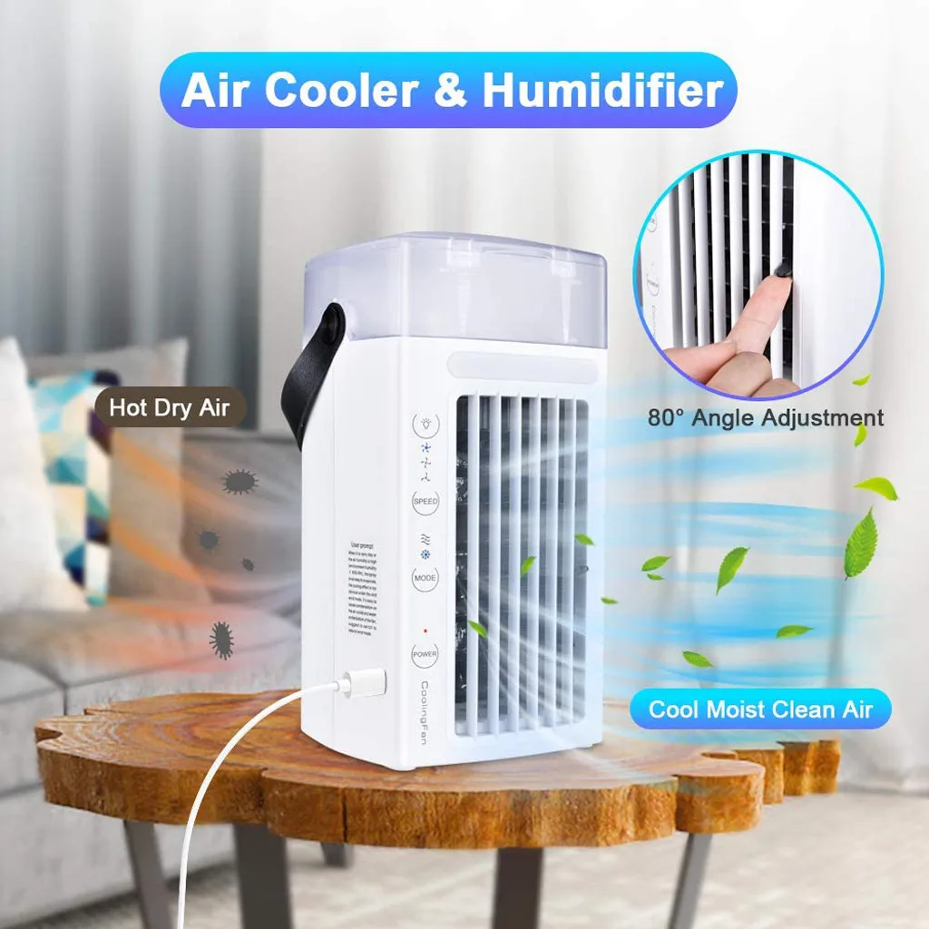 Summer Air Cooler Fan Mini Usb Water Cooling Fan Humidifier Purifier Multifunction Mini Desktop Personal Air Conditioner Fan#db4
Summer Air Cooler Fan Mini Usb Water Cooling Fan Humidifier Purifier Multifunction Mini Desktop Personal Air Conditioner Fan#db4