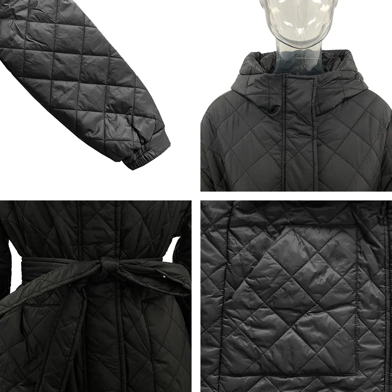 Malina Solid Argyle Collected Waisted Parkas Women Fashion Mid Length Coats Women Elegant Pockets Cotton Jackets Female Ladies 
Malina Solid Argyle Collected Waisted Parkas Women Fashion Mid Length Coats Women Elegant Pockets Cotton Jackets Female Ladies