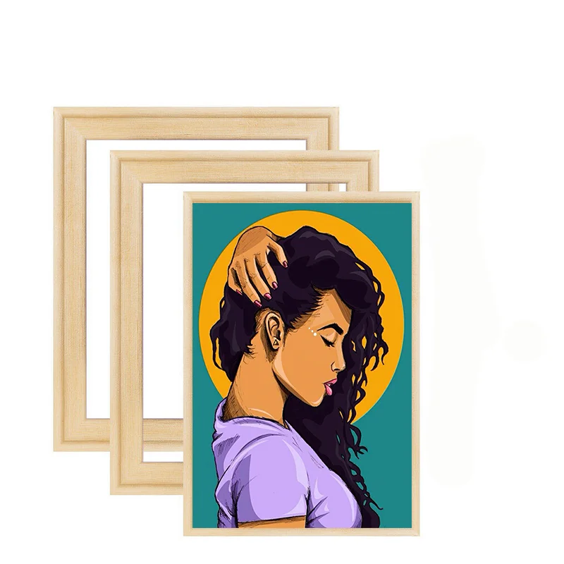 Wooden Photo Frame Kit Accessories Canvas Oil Painting Picture Nature DIY Frames For Diamond Painting Embroidery Home Decor Art 
Wooden Photo Frame Kit Accessories Canvas Oil Painting Picture Nature DIY Frames For Diamond Painting Embroidery Home Decor Art