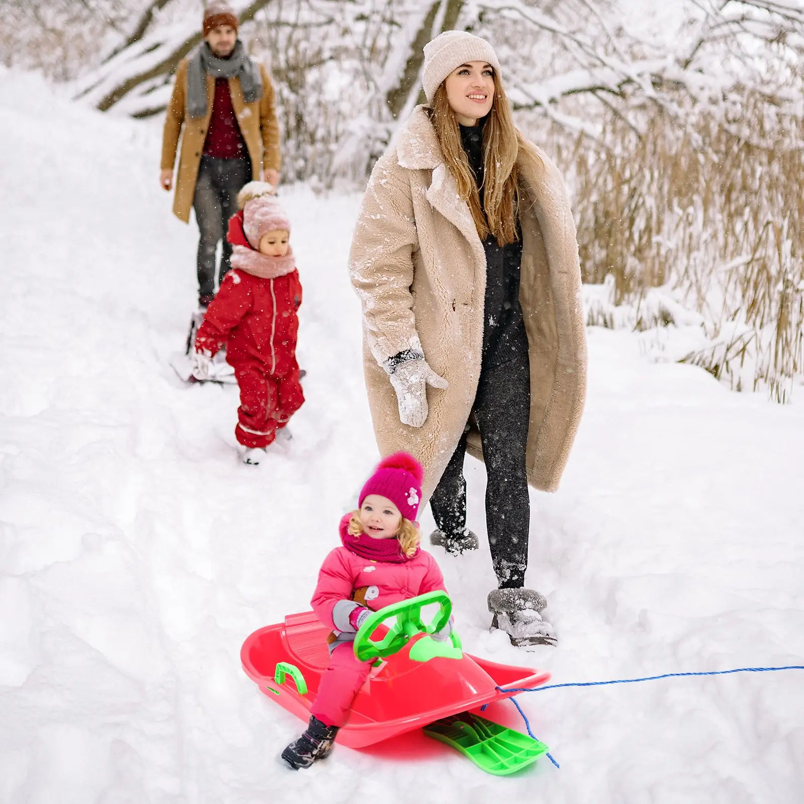 1PC Children Adult Extra Thick Ski Board With Steering Wheel Brakes Double Sled Multipurpose Skiing Grass Board Sand Board
1PC Children Adult Extra Thick Ski Board With Steering Wheel Brakes Double Sled Multipurpose Skiing Grass Board Sand Board