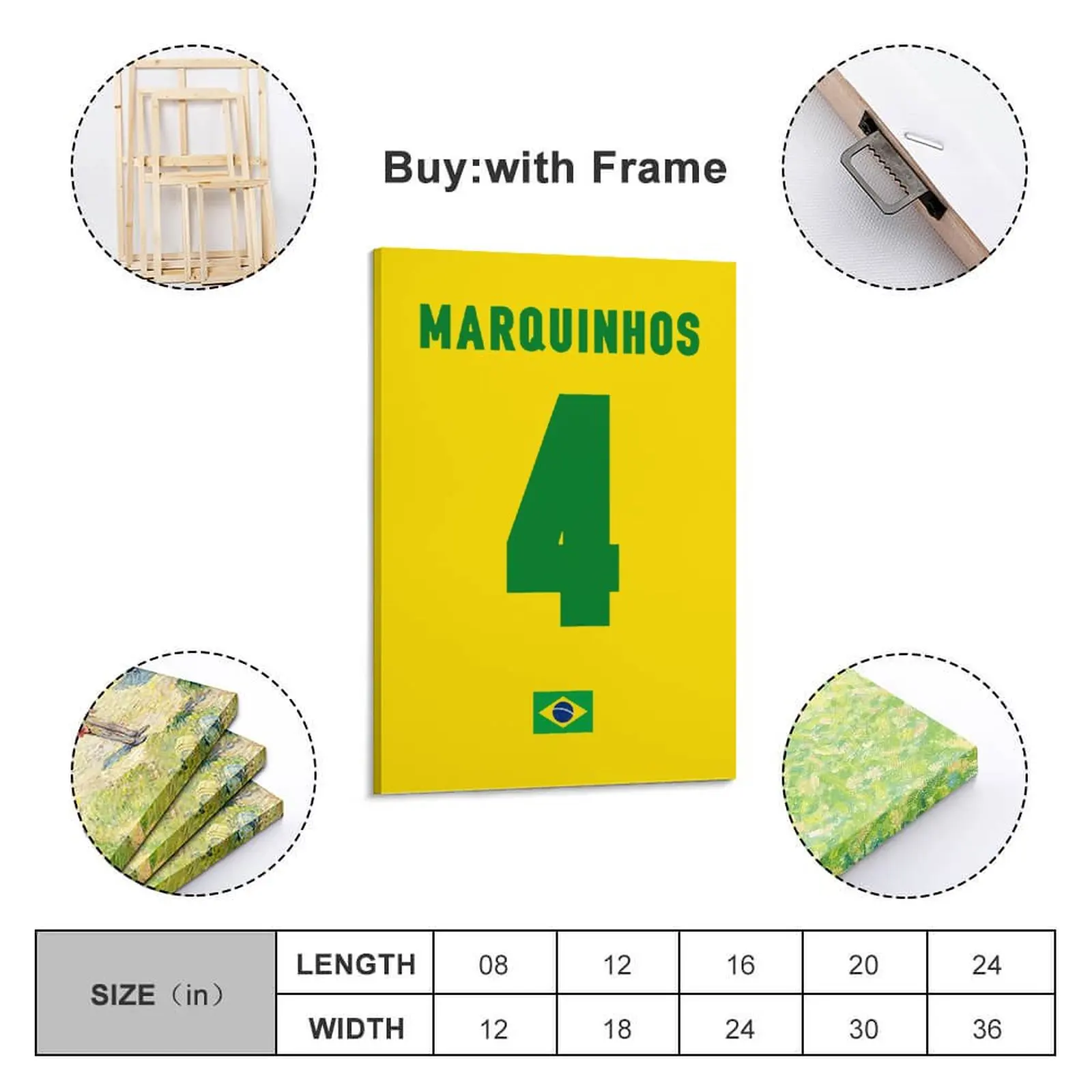 Decor 4 Marquinhos Brazil Flag Print Painting Canvas Picture for Living Room Wall Room Posters With Frame Modern Home
Decor 4 Marquinhos Brazil Flag Print Painting Canvas Picture for Living Room Wall Room Posters With Frame Modern Home