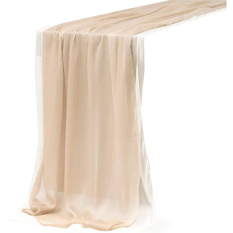 Silky Crinkle Chiffon Table Runner (Set of 2) for Sweetheart Table Wedding Party Bridal Shower Decoration
Silky Crinkle Chiffon Table Runner (Set of 2) for Sweetheart Table Wedding Party Bridal Shower Decoration