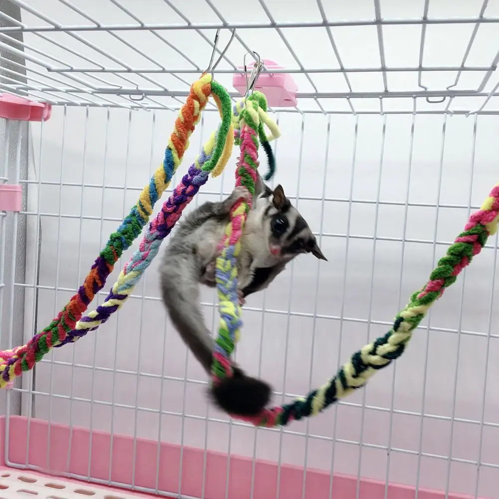 Eye-catching Pet Swing Toy Anti-fade Wide Applicability Non-pilling Pet Hammock Swing Rope
Eye-catching Pet Swing Toy Anti-fade Wide Applicability Non-pilling Pet Hammock Swing Rope