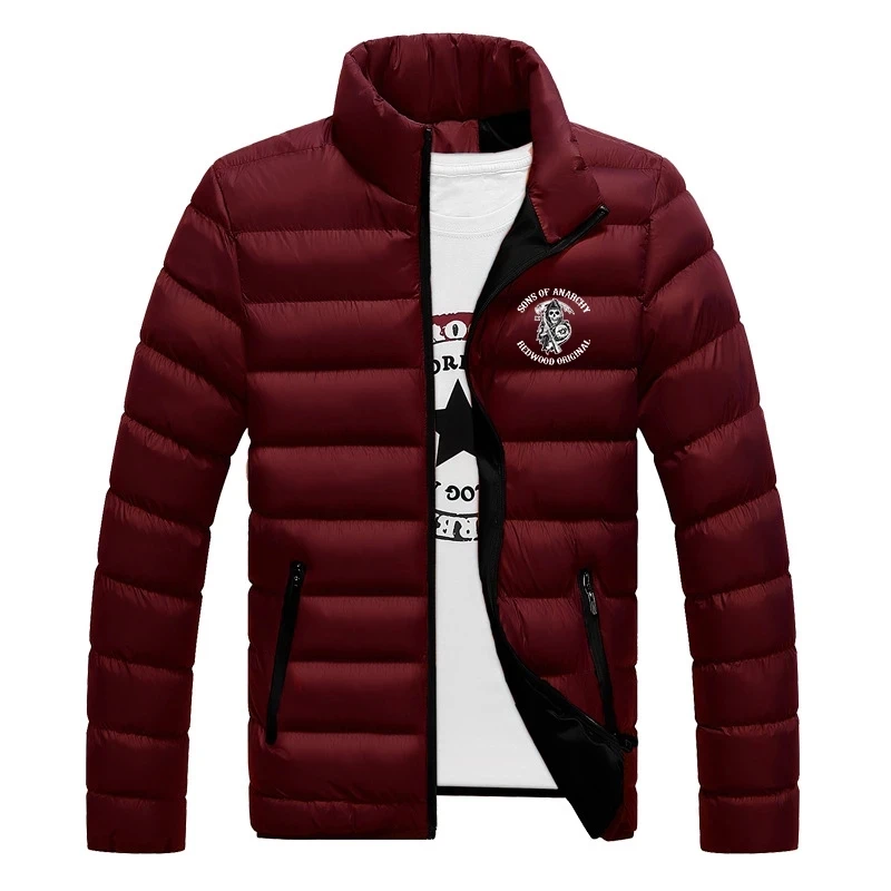 New Fashion Sons of Anarlchy Logo Winter Jacket Parker Fall Warm Coat Brand Slim Men's Coat Casual Fashion Cotton-padded Coat
New Fashion Sons of Anarlchy Logo Winter Jacket Parker Fall Warm Coat Brand Slim Men's Coat Casual Fashion Cotton-padded Coat