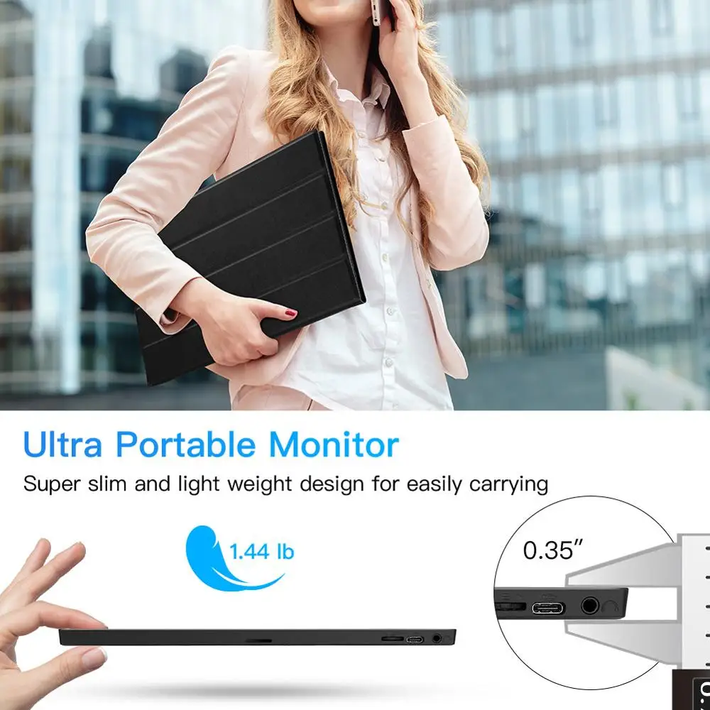 Eyoyo EM15K Portable monitor 15.6'' HDR LCD HDMI USB Type C IPS Screen for PC laptop phone PS4 switch XBOX 1080p gaming monitor
Eyoyo EM15K Portable monitor 15.6'' HDR LCD HDMI USB Type C IPS Screen for PC laptop phone PS4 switch XBOX 1080p gaming monitor