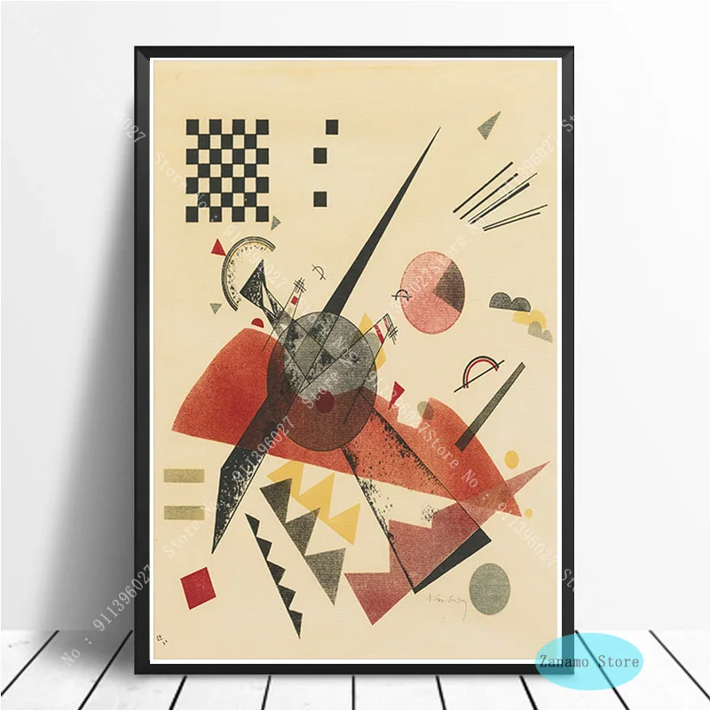 Абстрактная Современная Геометрическая картина ZT861 Wassily Kandinsky Постер печать на